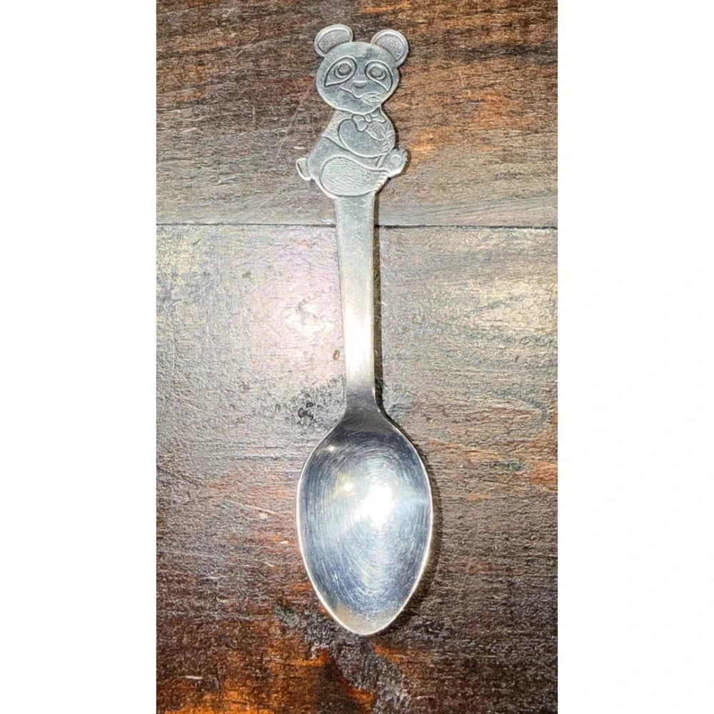 Panda Stainless Steel Bonny Japan Spoon Children's Novelty Utensil Made in Japan